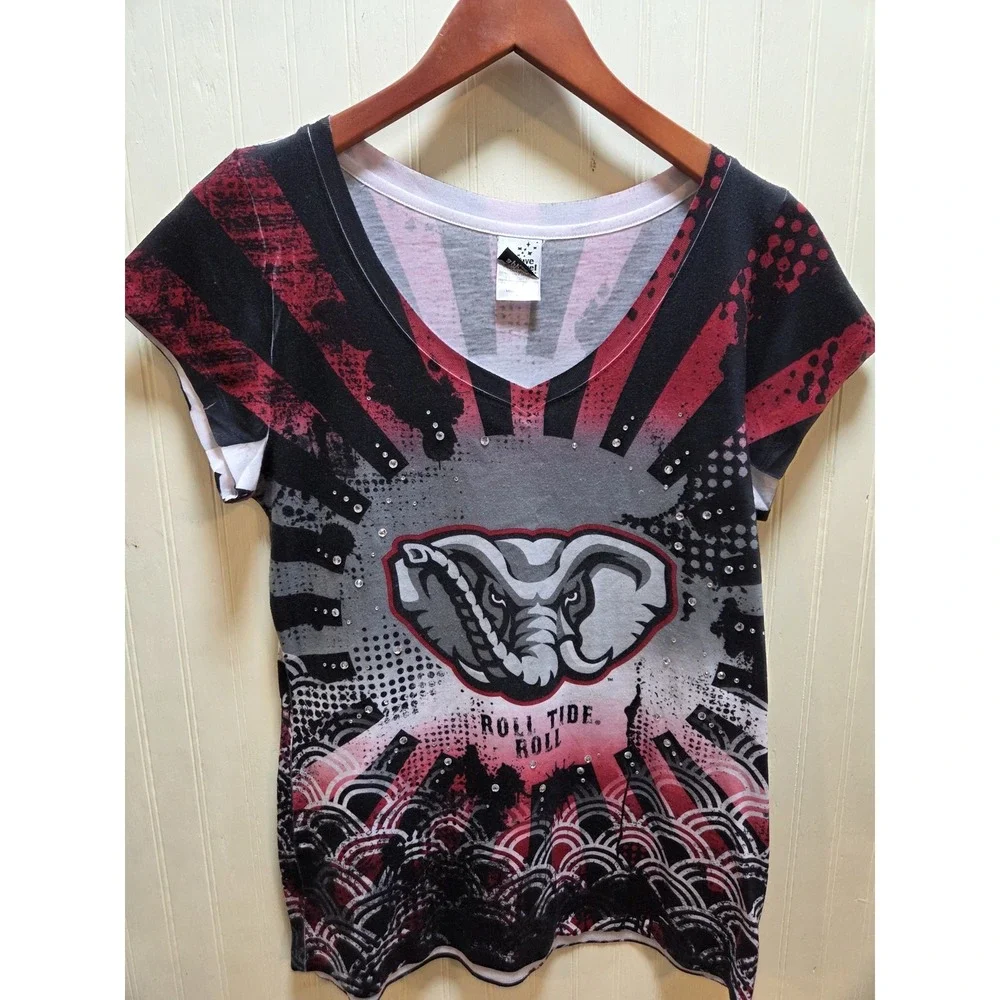 Alabama Crimson Tide Shirt Womens Medium Multi NCAA Football Creative‎ Apparel